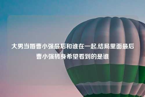 大男当婚曹小强最后和谁在一起,结局里面最后曹小强转身希望看到的是谁
