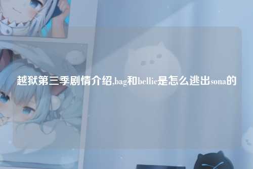 越狱第三季剧情介绍,bag和bellic是怎么逃出sona的