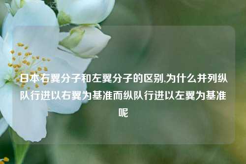 日本右翼分子和左翼分子的区别,为什么并列纵队行进以右翼为基准而纵队行进以左翼为基准呢