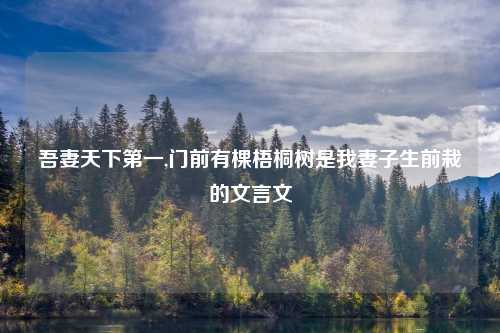 吾妻天下第一,门前有棵梧桐树是我妻子生前栽的文言文