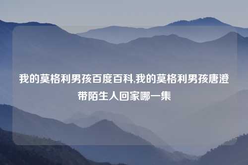 我的莫格利男孩百度百科,我的莫格利男孩唐澄带陌生人回家哪一集
