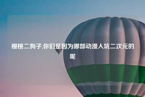 樱桃二狗子,你们是因为哪部动漫入坑二次元的呢
