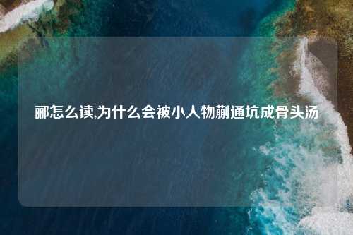 郦怎么读,为什么会被小人物蒯通坑成骨头汤