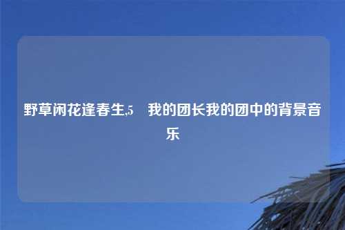 野草闲花逢春生,5 我的团长我的团中的背景音乐