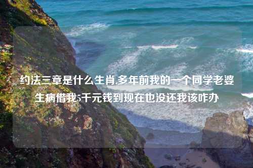 约法三章是什么生肖,多年前我的一个同学老婆生病借我5千元钱到现在也没还我该咋办