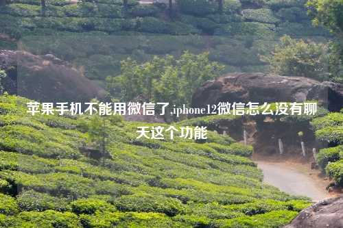 苹果手机不能用微信了,iphone12微信怎么没有聊天这个功能