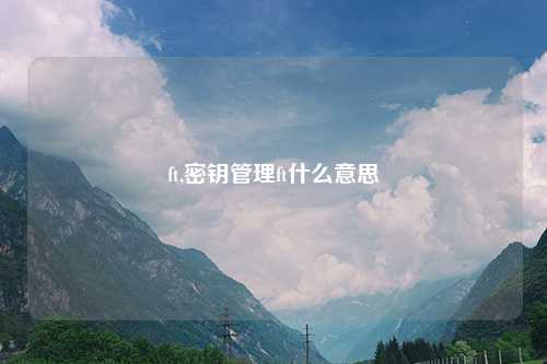 ft,密钥管理ft什么意思