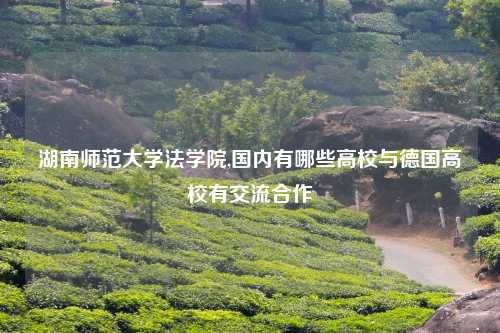 湖南师范大学法学院,国内有哪些高校与德国高校有交流合作