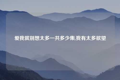 爱我就别想太多一共多少集,我有太多欲望