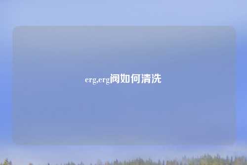 erg,erg阀如何清洗