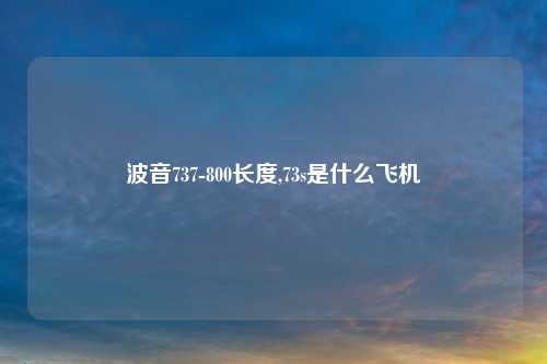 波音737-800长度,73s是什么飞机
