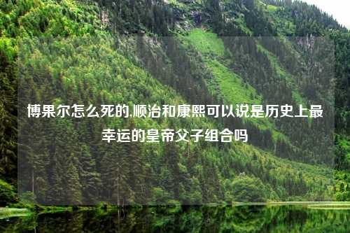 博果尔怎么死的,顺治和康熙可以说是历史上最幸运的皇帝父子组合吗