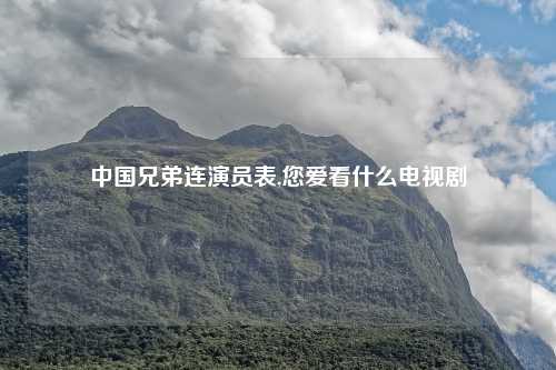 中国兄弟连演员表,您爱看什么电视剧