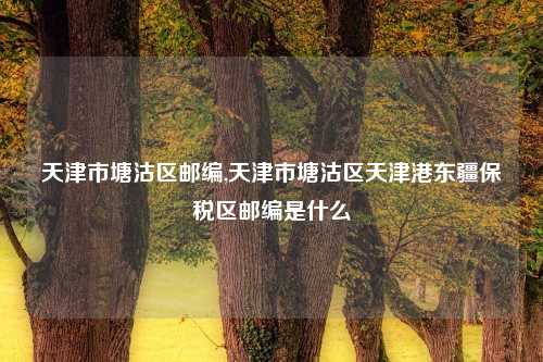 天津市塘沽区邮编,天津市塘沽区天津港东疆保税区邮编是什么