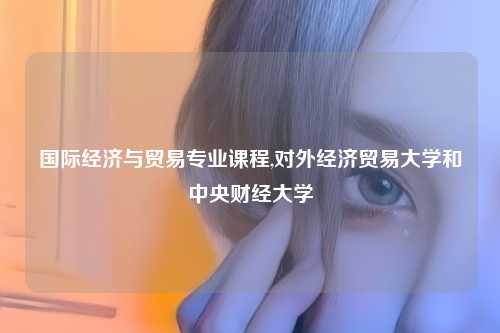 国际经济与贸易专业课程,对外经济贸易大学和中央财经大学