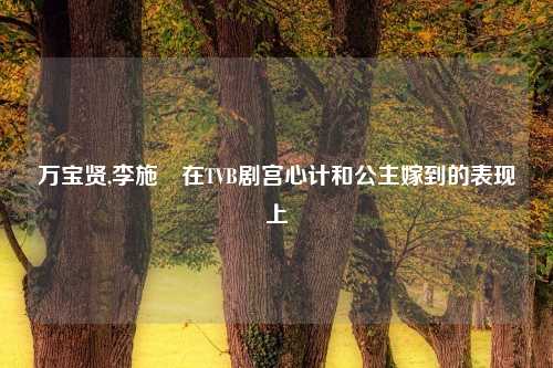 万宝贤,李施嬅在TVB剧宫心计和公主嫁到的表现上
