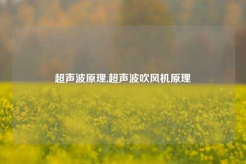 超声波原理,超声波吹风机原理