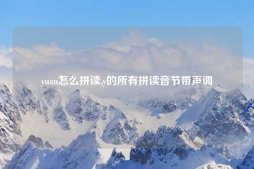yuan怎么拼读,y的所有拼读音节带声调