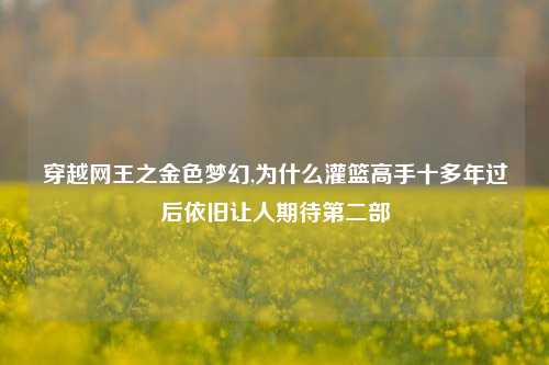 穿越网王之金色梦幻,为什么灌篮高手十多年过后依旧让人期待第二部