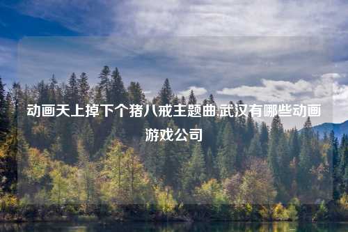 动画天上掉下个猪八戒主题曲,武汉有哪些动画游戏公司