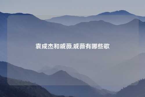 袁成杰和戚薇,戚薇有哪些歌