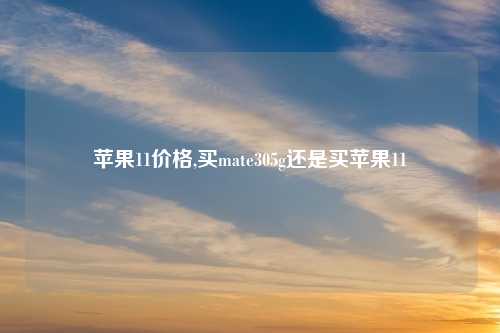 苹果11价格,买mate305g还是买苹果11