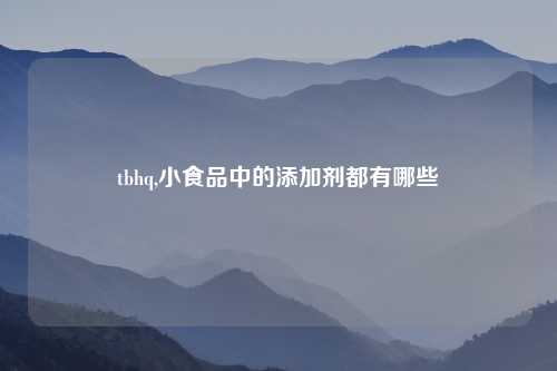 tbhq,小食品中的添加剂都有哪些