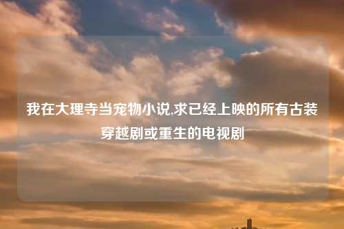 我在大理寺当宠物小说,求已经上映的所有古装穿越剧或重生的电视剧