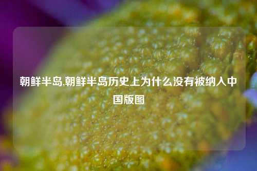 朝鲜半岛,朝鲜半岛历史上为什么没有被纳入中国版图