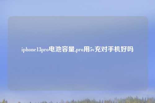 iphone13pro电池容量,pro用5v充对手机好吗