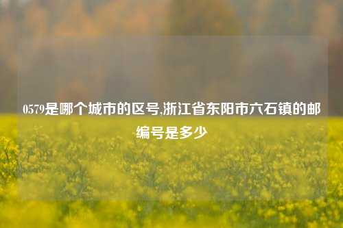 0579是哪个城市的区号,浙江省东阳市六石镇的邮编号是多少
