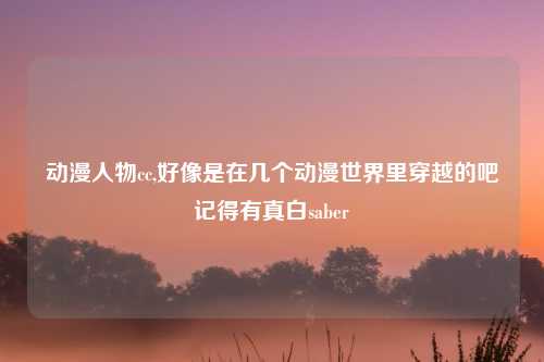 动漫人物cc,好像是在几个动漫世界里穿越的吧记得有真白saber