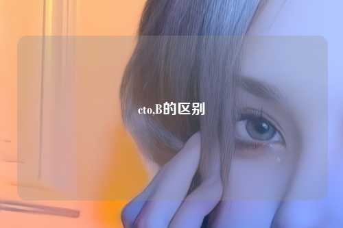 cto,B的区别
