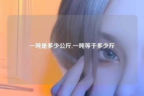 一吨是多少公斤,一吨等于多少斤