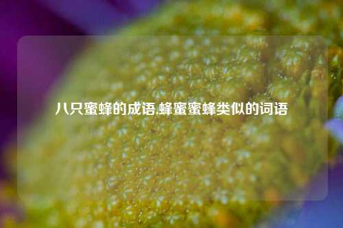 八只蜜蜂的成语,蜂蜜蜜蜂类似的词语