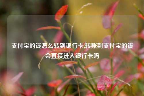 支付宝的钱怎么转到银行卡,转账到支付宝的钱会直接进入银行卡吗
