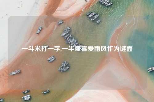 一斗米打一字,一半盛喜爱雨风作为谜面