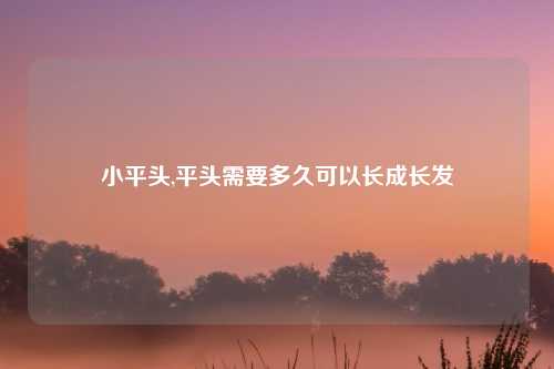 小平头,平头需要多久可以长成长发