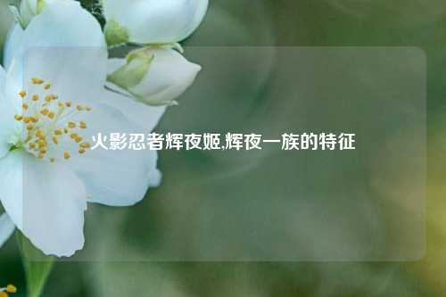 火影忍者辉夜姬,辉夜一族的特征