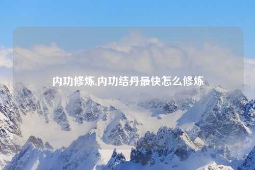 内功修炼,内功结丹最快怎么修炼