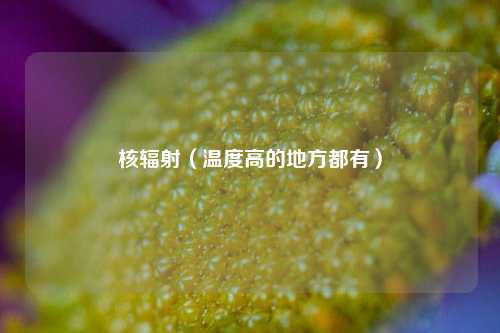 核辐射（温度高的地方都有）