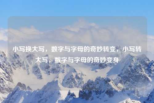 小写换大写，数字与字母的奇妙转变，小写转大写，数字与字母的奇妙变身