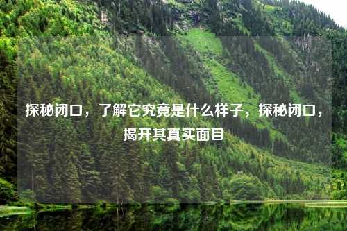 探秘闭口,了解它究竟是什么样子,探秘闭口,揭开其真实面目