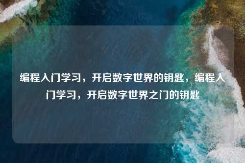 编程入门学习,开启数字世界的钥匙,编程入门学习,开启数字世界之门的钥匙