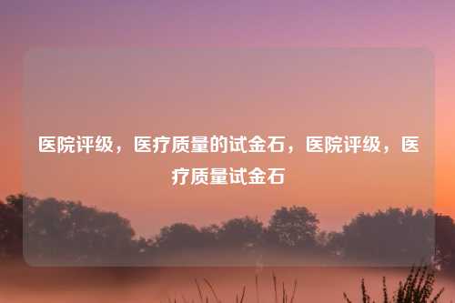 医院评级，医疗质量的试金石，医院评级，医疗质量试金石