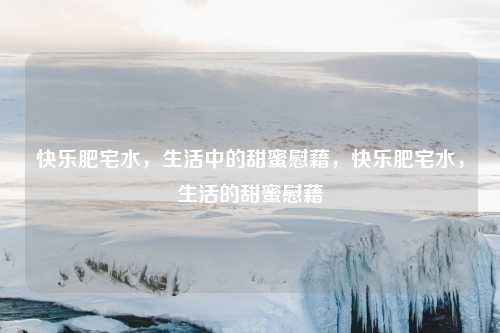 快乐肥宅水,生活中的甜蜜慰藉,快乐肥宅水,生活的甜蜜慰藉