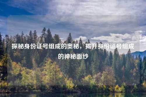 探秘身份证号组成的奥秘,揭开身份证号组成的神秘面纱