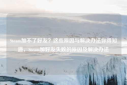 Steam加不了好友?这些原因与解决办法你得知道,Steam加好友失败的原因及解决办法