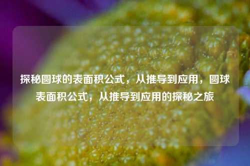 探秘圆球的表面积公式，从推导到应用，圆球表面积公式，从推导到应用的探秘之旅