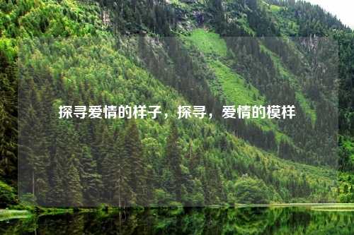 探寻爱情的样子，探寻，爱情的模样